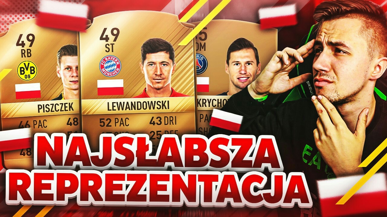 ❌ NAJSŁABSZA REPREZENTACJA POLSKI! 😣 # FIFA 17 / DEV