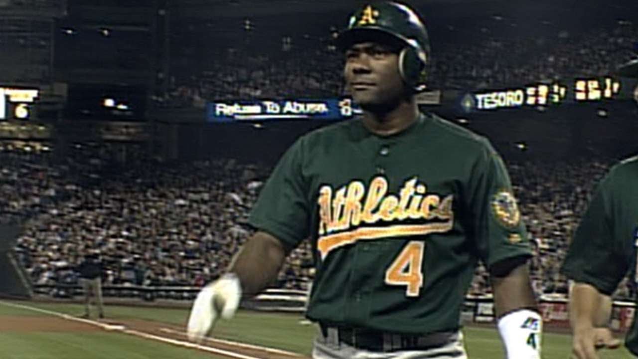 Miguel Tejada gets a grand slam, hits for the cycle in 2001