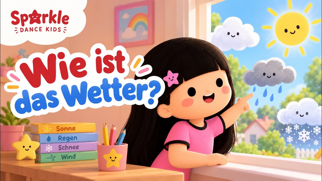 Wie ist das Wetter? Kinderlied auf Deutsch ☀️🌧️❄️