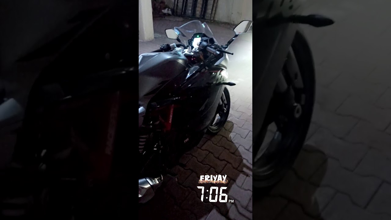 TVS APACHE RR 310 | BS6 EXHAUST SOUND | Titanium Black