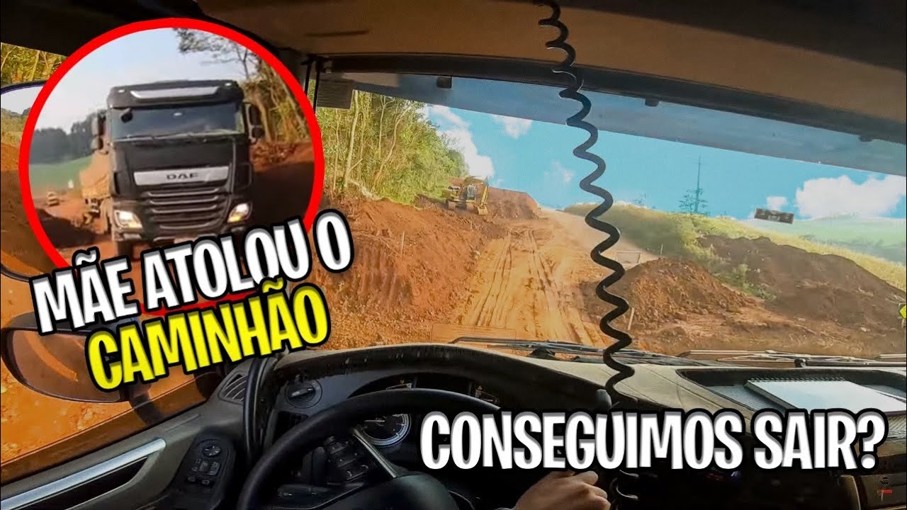 MINHA MÃE ATOLOU O CAMINHÃO E EU TIVE QUE IR AJUDAR| CAMINHÕES AO EXTREMO| POV Driving Truck DAF XF