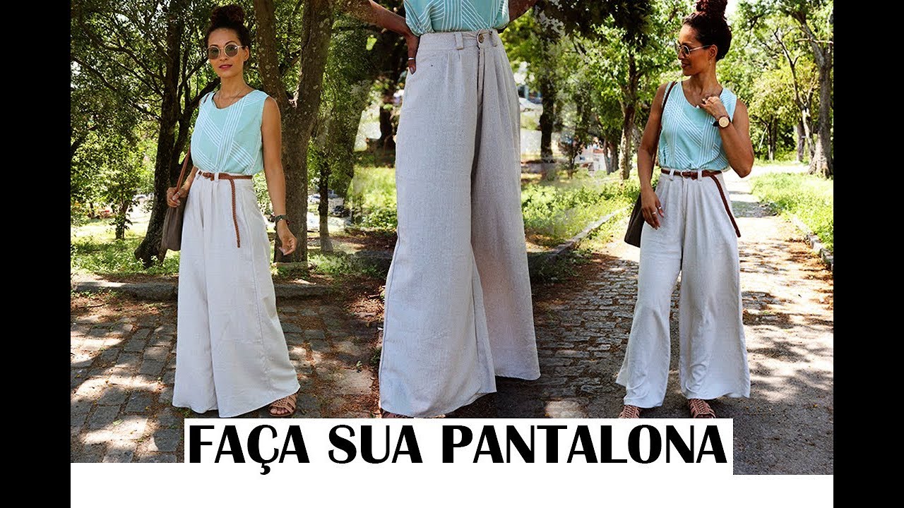 Como Costurar Uma Calça Pantalona | Acabamento Alfaiataria | Dayse Costa