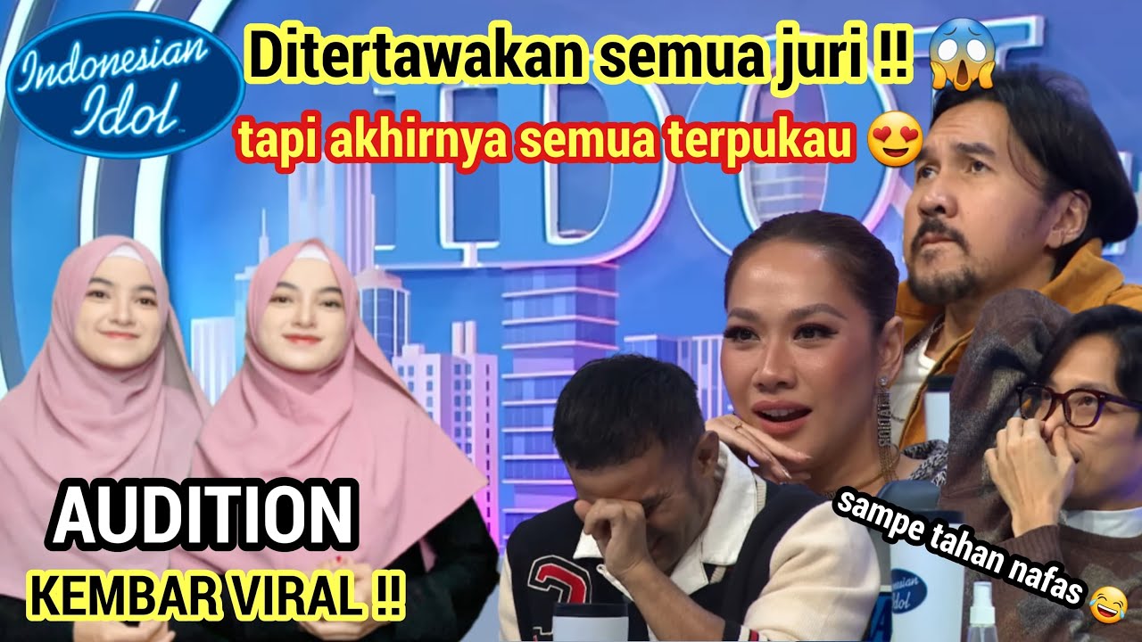 Awalnya gagal !! Tapi akhirnya juri indonesian idol terpukau 😱 si kembar bawakan sholawat (Parodi)