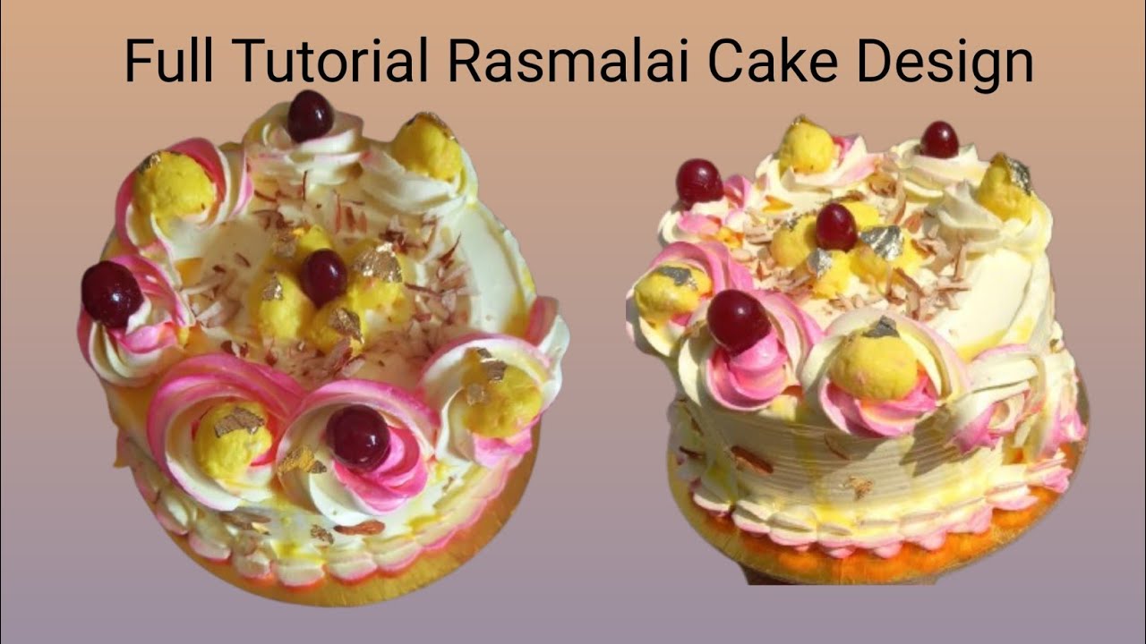 Day 48 #cake degins Rasmali cake degins#simple degins#rasmali cake full tutorial 