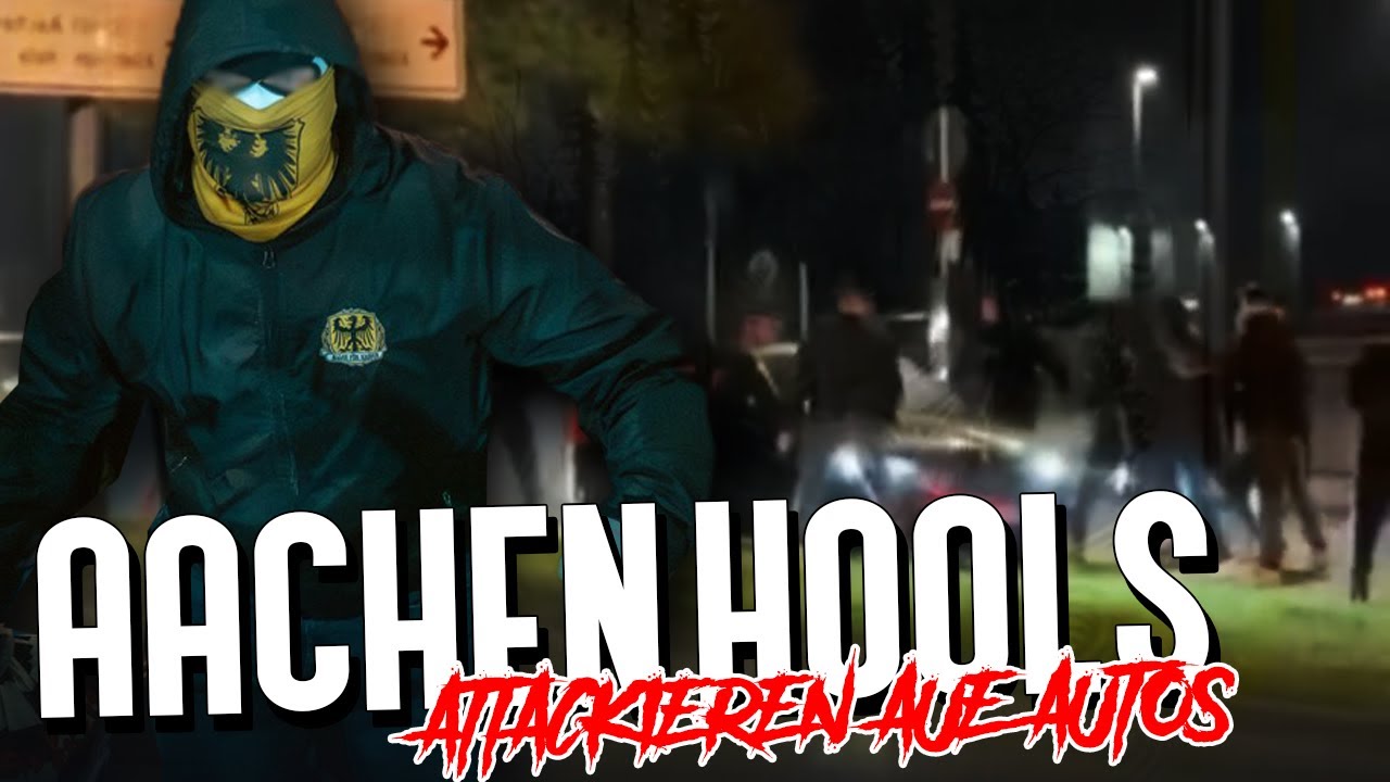 Aachen-Ultras greifen Aue-Fans im Auto an!