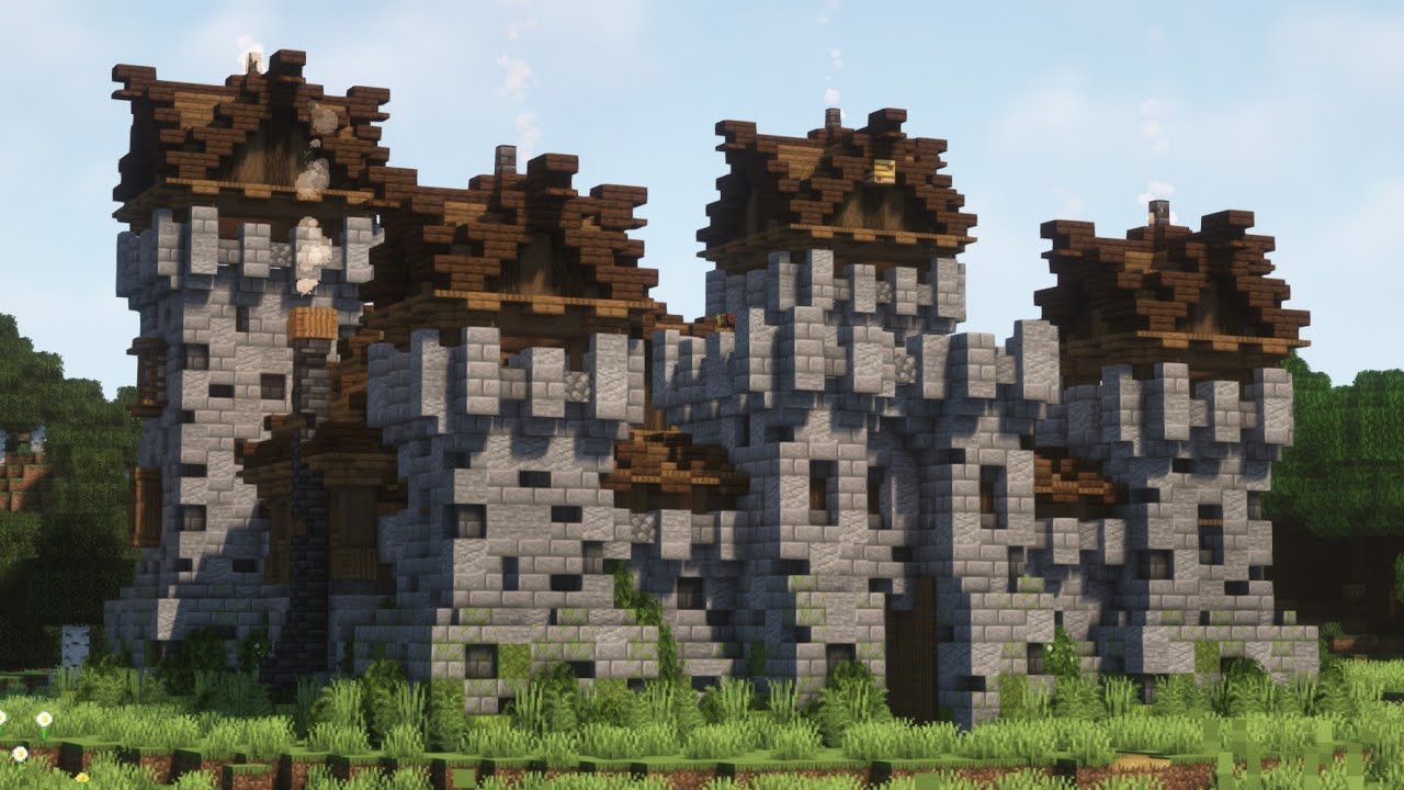 【Minecraft】中世の城の作り方/How to Build a Medieval Castle