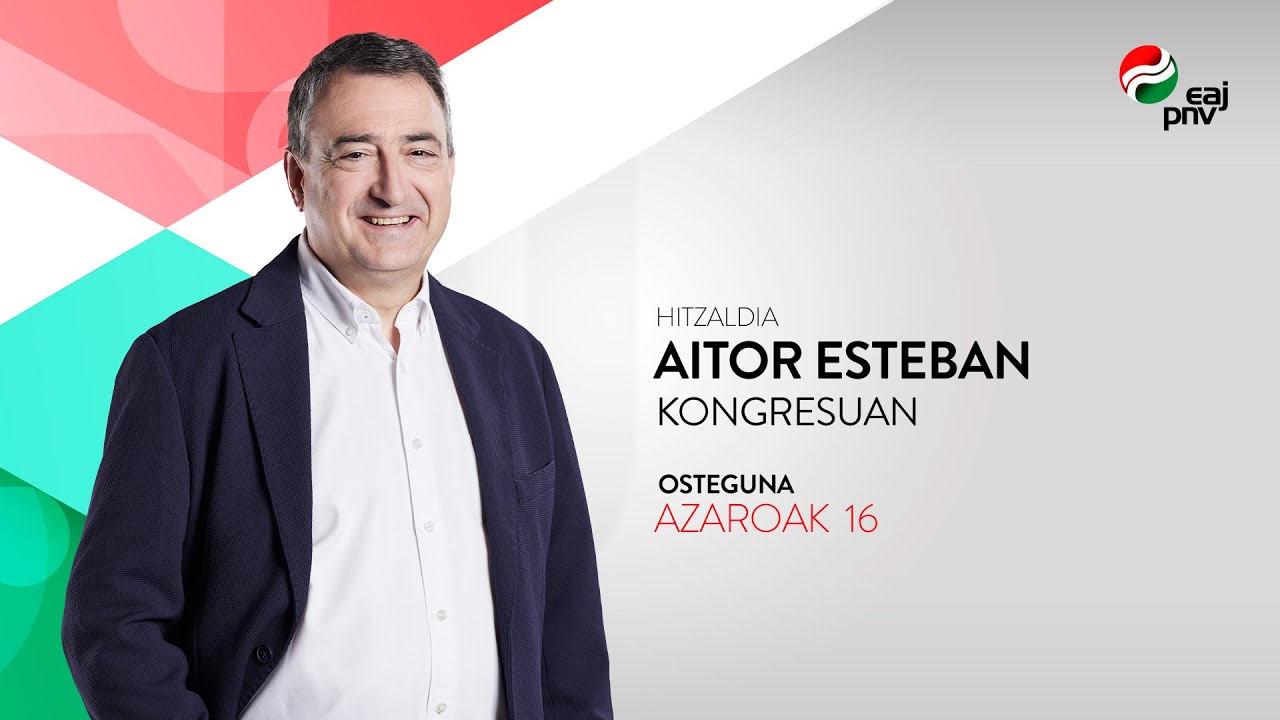 Aitor Estebanen hitzaldia Diputatuen Kongresuan