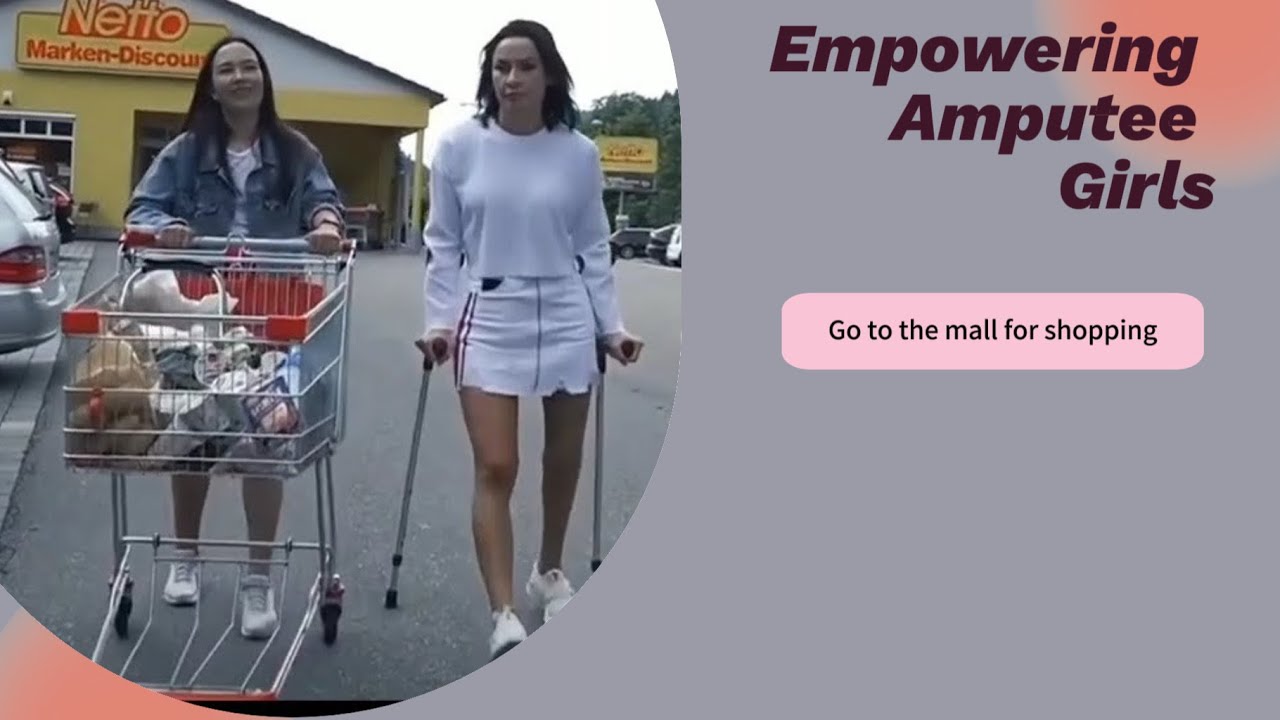 Two beautiful amp girls shopping in supermarket