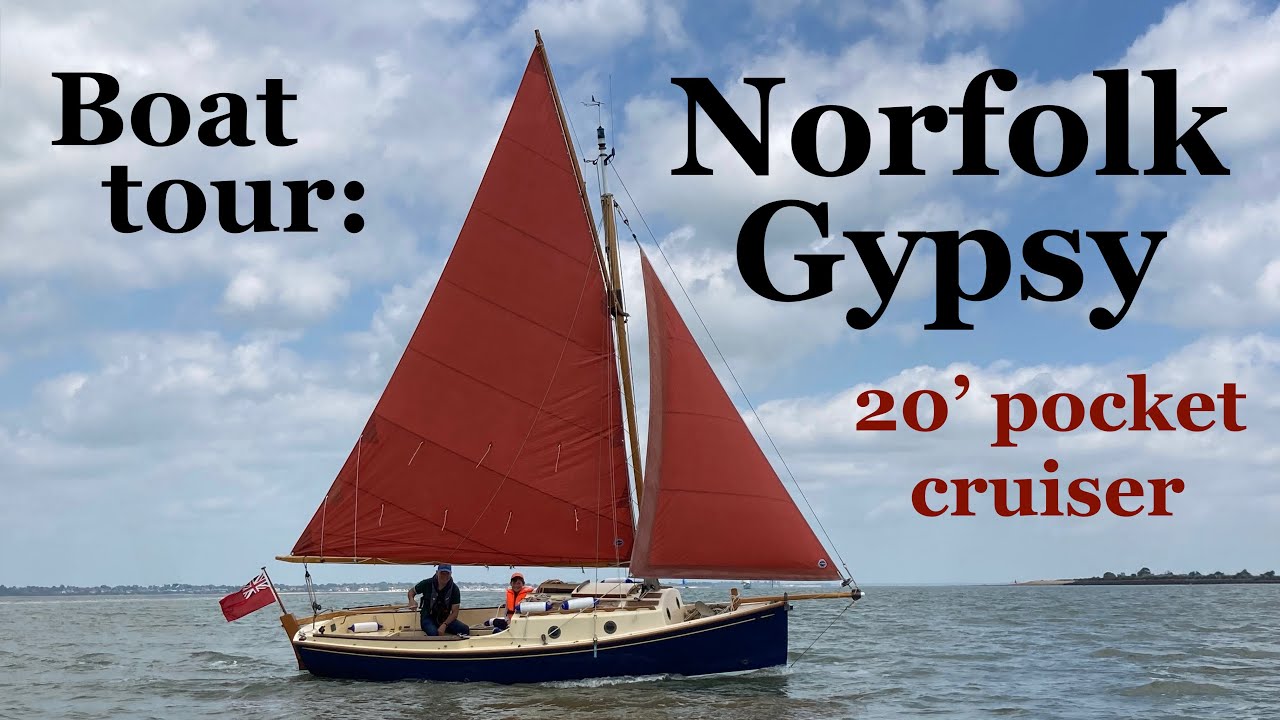 Экскурсия на лодке: Norfolk Gypsy — 20-футовая парусная лодка с гантерным вооружением (карманный ...