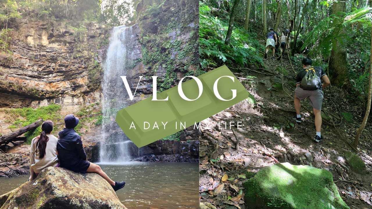 Day In My Life, Chasing Waterfalls, Rainbow Falls waterfall in Shellharbour, Sydney Life, Foodies