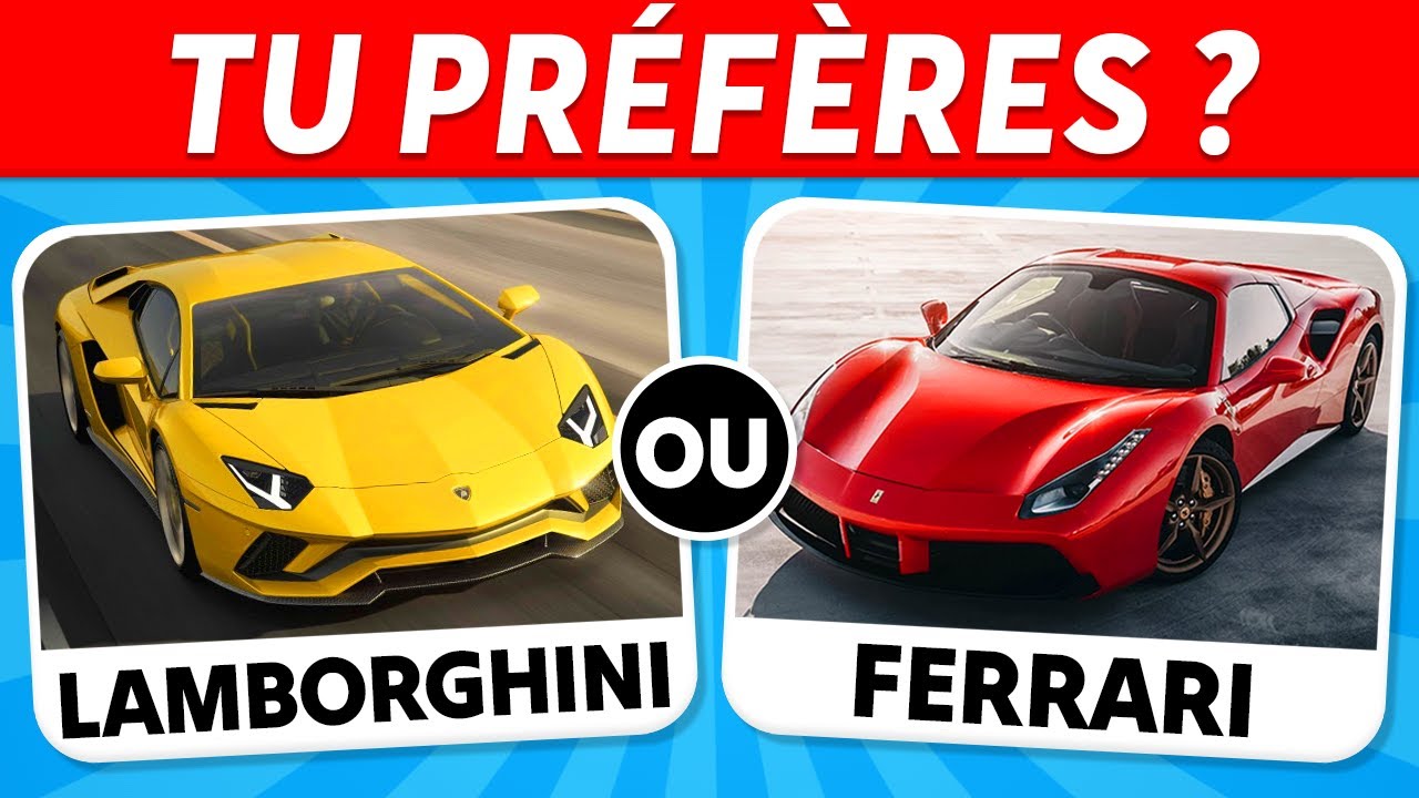 Tu préfères...? VOITURES de LUXE 🤯💎