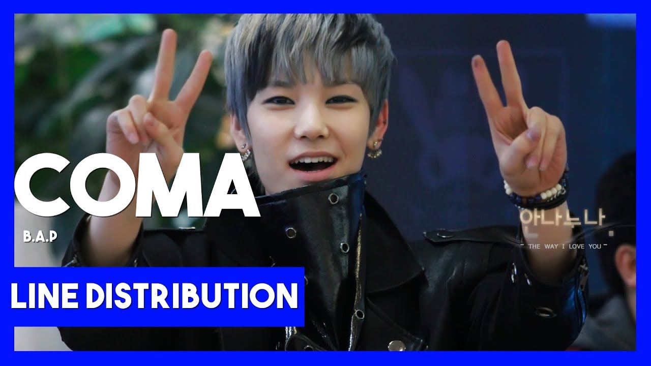 B.A.P - Coma Line Distribution (Color Coded)
