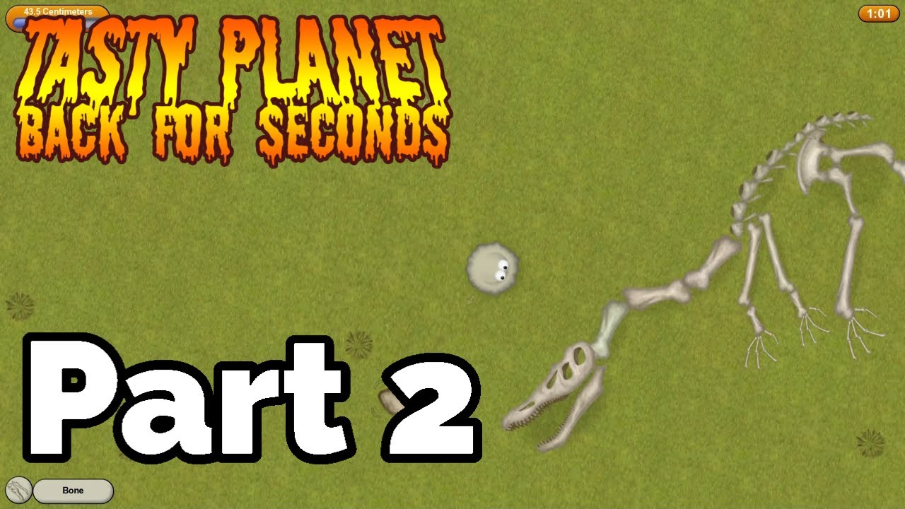 Tasty Planet: Back for Seconds (2010) Playthrough Part 2 - Dinosaur Age (All Gold Medals)