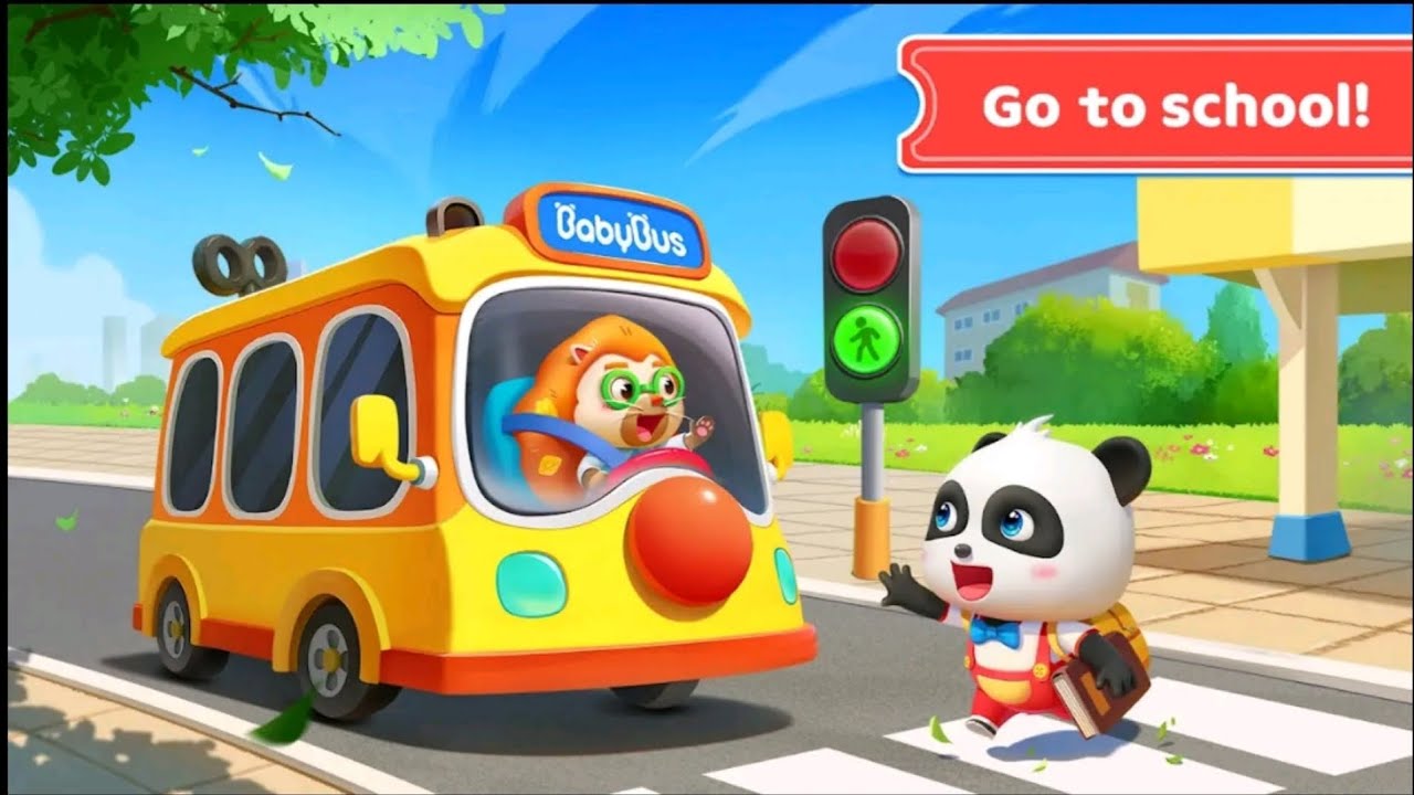 BABY SCHOOL BUS AND GAME PLAY 
