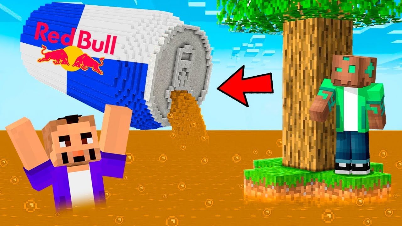 RED BULL Sube Cada Minuto en Minecraft!