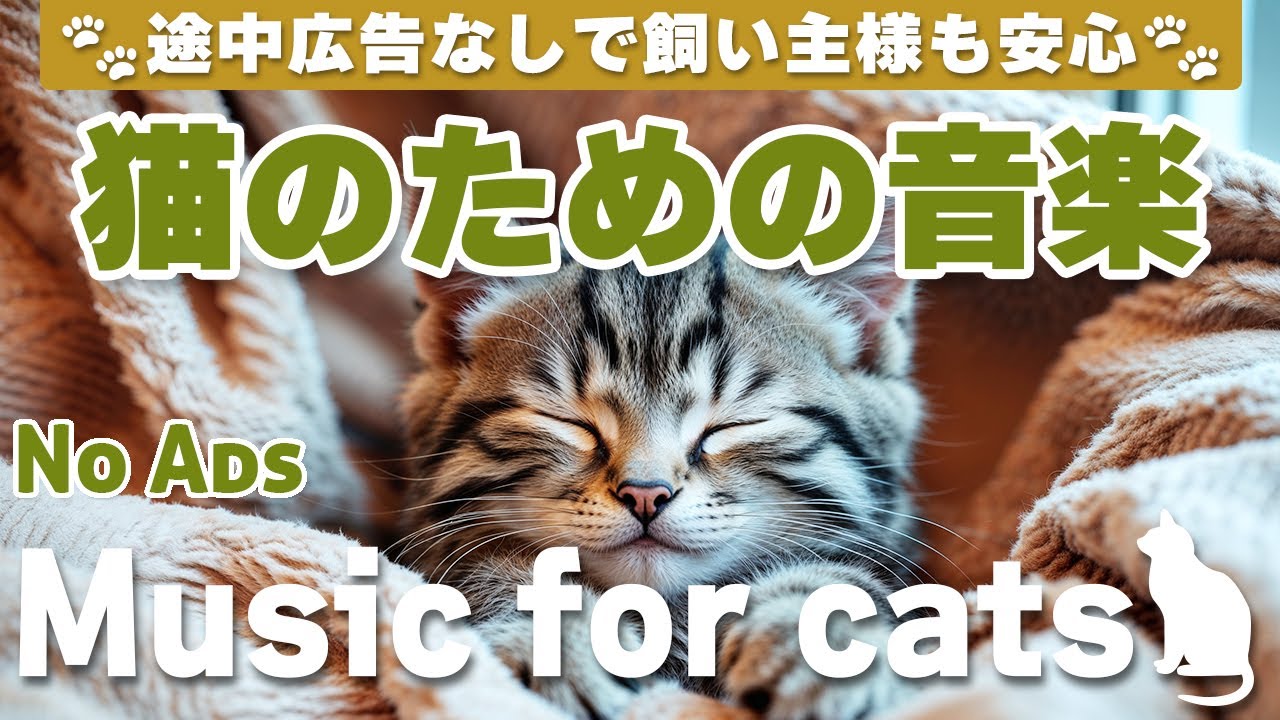 猫が落ち着く音楽 (12時間途中広告なし) /猫をリラックスさせるピアノ音楽 / No Ads/12 hours/piano/Relaxing music for cats_vol.309