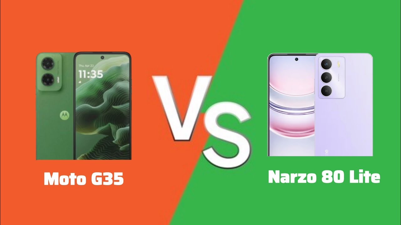 Moto G35 vs Realm Narzo 80 Lite Full Comparison 🔥l