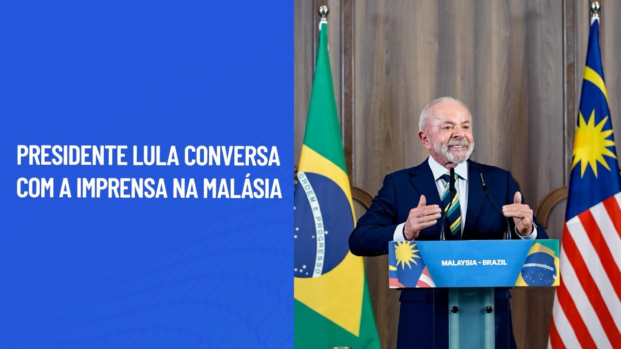 Presidente Lula conversa com a imprensa na Malásia