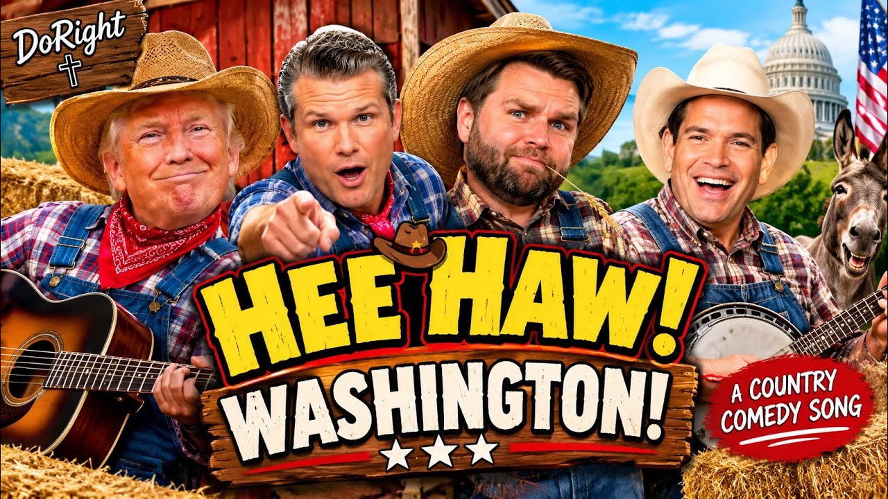 И-ГО-ГО! ВАШИНГТОН! 🤠🇺🇸 Трамп, Вэнс, Хегсет и Рубио &mdash; политическая кантри-пародия!