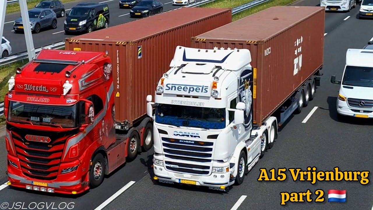 《 A15 Vrijenburg 》Trucklights, -horns, -sounds Openpipe (Sneepels, Kleinjan, Weeda etc.)