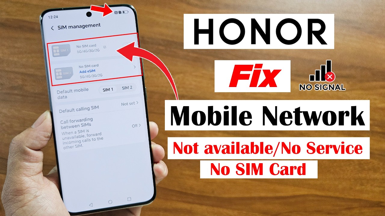 How to fix mobile network not available on Honor