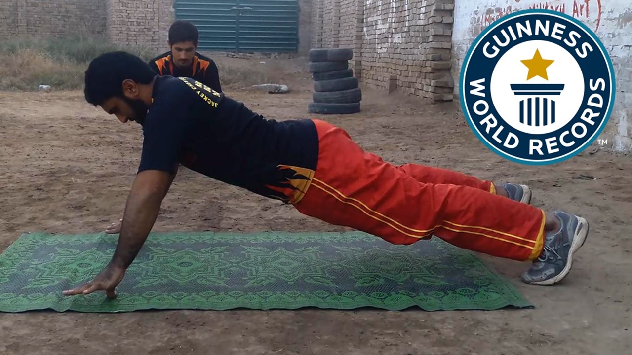 Most thumb push ups in one minute - Guinness World Records