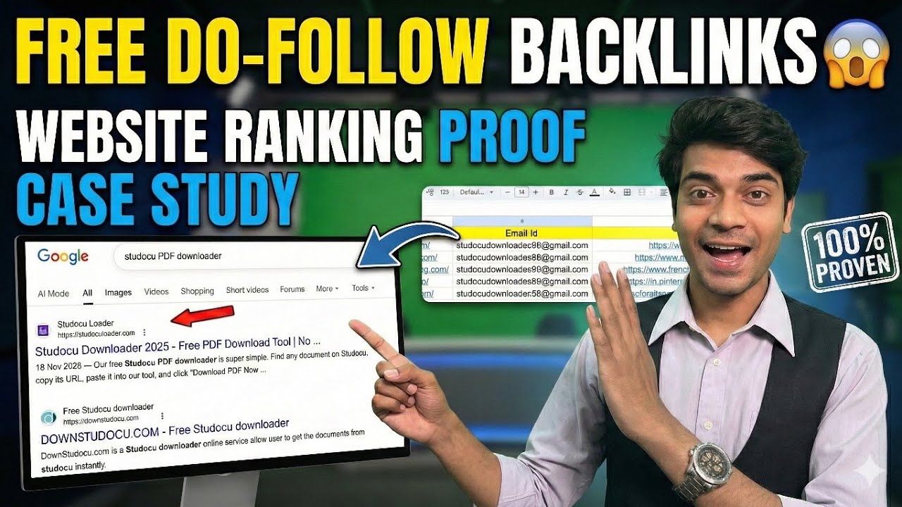 FREE Do-Follow Backlinks 😱 | Website Ranking Proof Case Study 