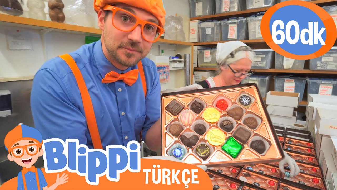 Blippi Bir Çikolata Fabrikasını Ziyaret Ediyor 🍫 | Blippi Türkçe - Çocuklar için Eğitici Videolar