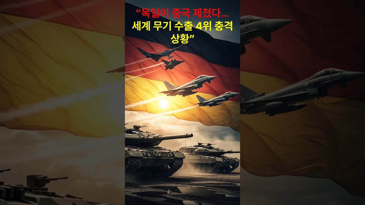 &ldquo;독일이 중국 제쳤다&hellip;세계 무기 수출 4위 충격 상황&rdquo;