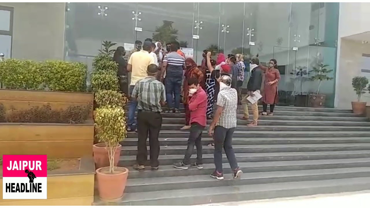 No school no fees protest mps kalwar road jaipur