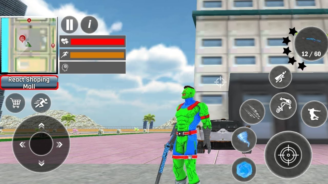 Wingman Rope Crime Spider Hero - Android Game Play