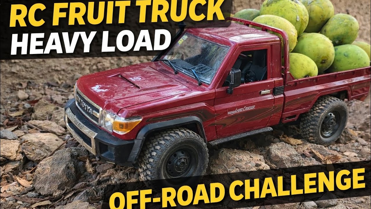 MN82 RC Fruit Truck Off-Road | Heavy Load Challenge  