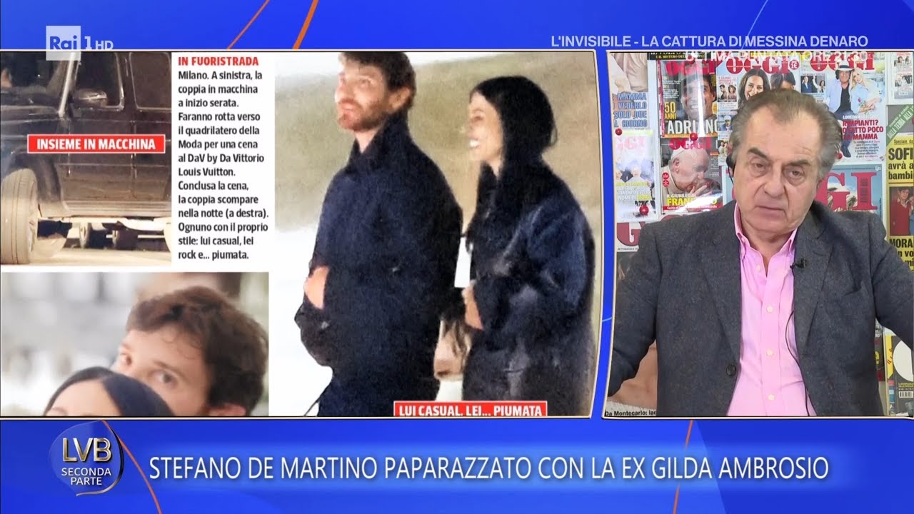 Stefano De Martino paparazzato con la ex Gilda Ambrosio - La Volta Buona 04/02/2026