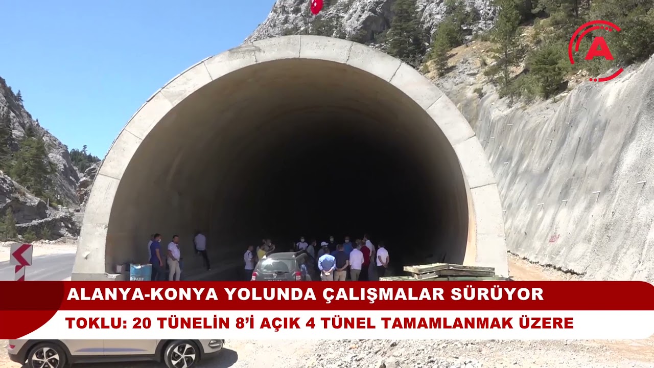ALANYA KONYA YOLUNDA ÇALIŞMALAR SÜRÜYOR