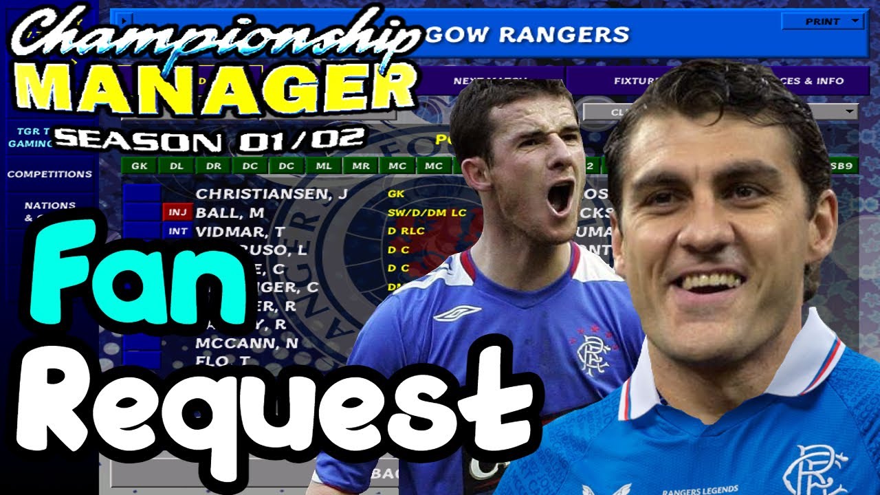 Championship Manager 01/02 I I Managed Rangers For 5 Years And This Happened