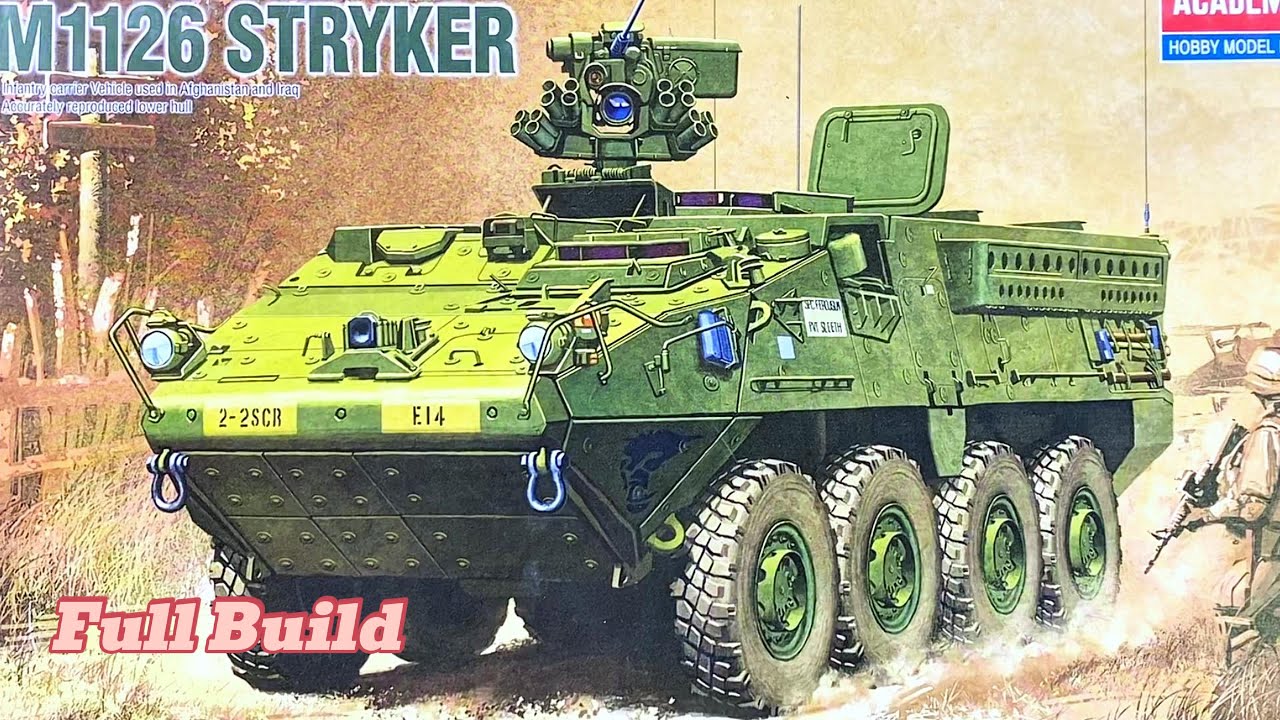M1126 Stryker, 1/72 full build, Academy 13411