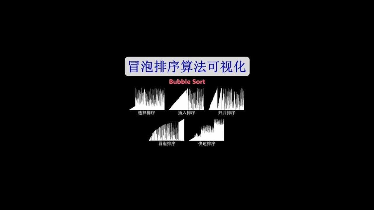 都在嘲笑的冒泡排序，我研究了整整一年！ #排序算法 #算法 #可视化 #计算机科学 #数学