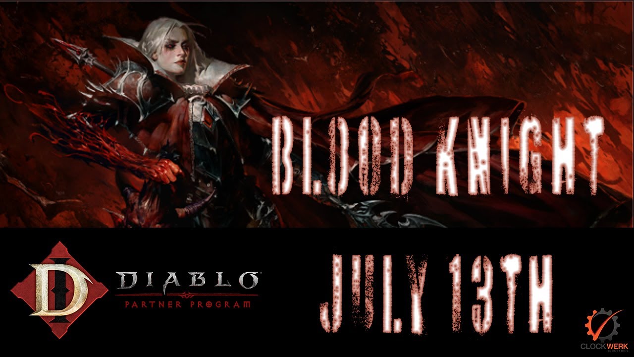 Diablo Immortal Blood Knight! July 13th! New Gem and Blood Knight game mode!
