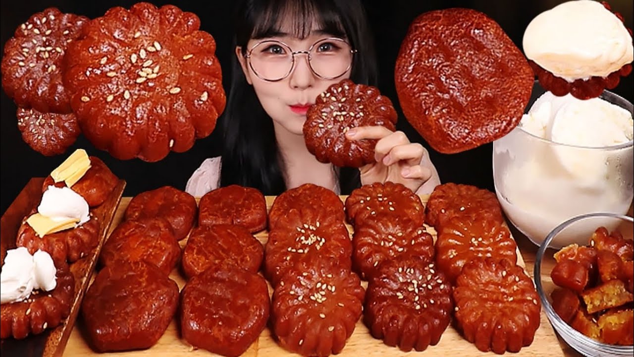 ASMR 약과덕후의 최애 약과 먹방🥮🍯할매니얼 디저트 약과 먹방 Yakgwa Ice Cream MUKBANG | Korean dessert | EATING SHOW