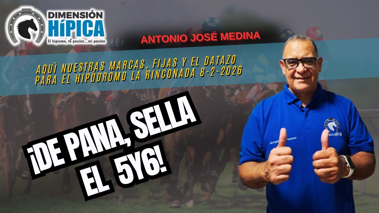 Últimos Datos para el Hipódromo #LARINCONADA / Domingo 8-2-2026