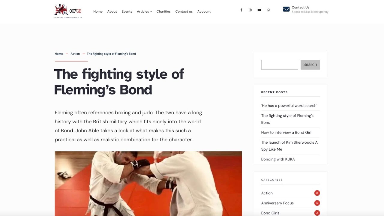 A Martial Arts Adventure With John Able and The Fighting Style of Fleming's Bond.