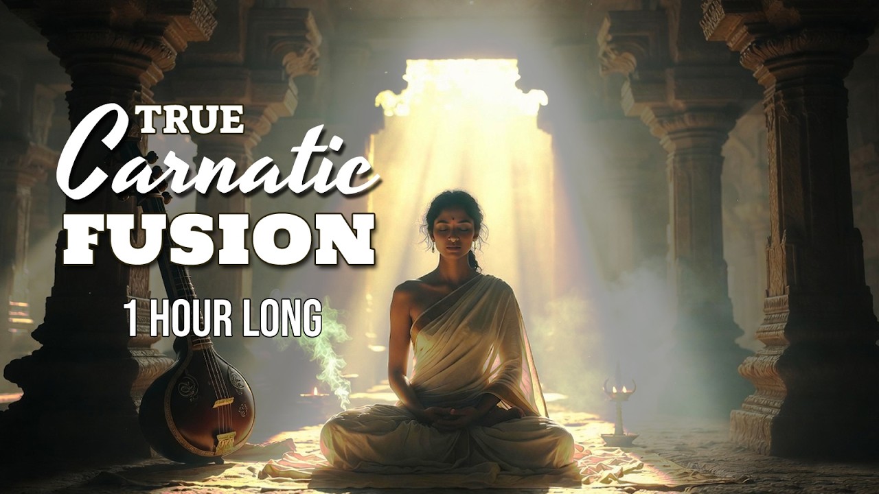 Carnatic Meditation Fusion | Soothing Instrumental with Divine Female Humming | For Deep Relaxation