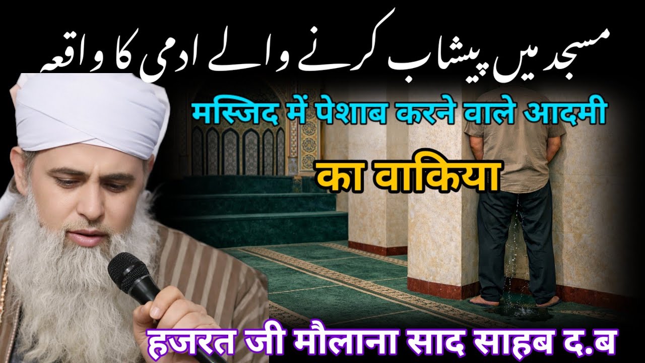 Masjid Mein Peshab Karne Wale Aadmi Ka Waqia | Hazrat Maulana Saad Sahab Ka Bayan