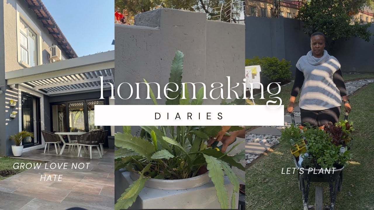 HOMEMAKING DIARIES STARTING A HERB AND VEGGIE GARDEN. GROW LOVE NOT HATE #homemaker vlog