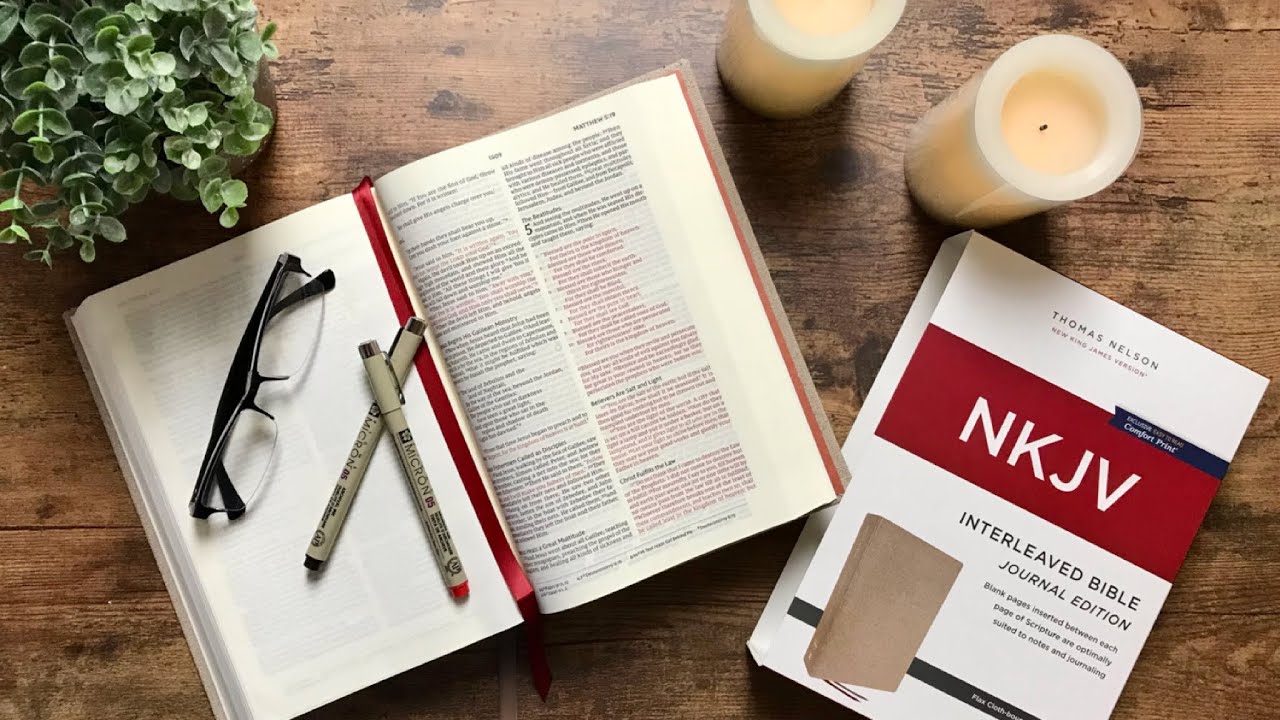 NKJV Interleaved Bible Review & Testing Various Bible Marking Pens/Highlighters - Video Time Stamps