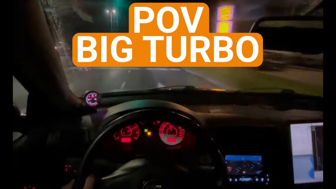 POV night cruise Seat Leon 1.8T (INSANE TURBO FLUTTER)