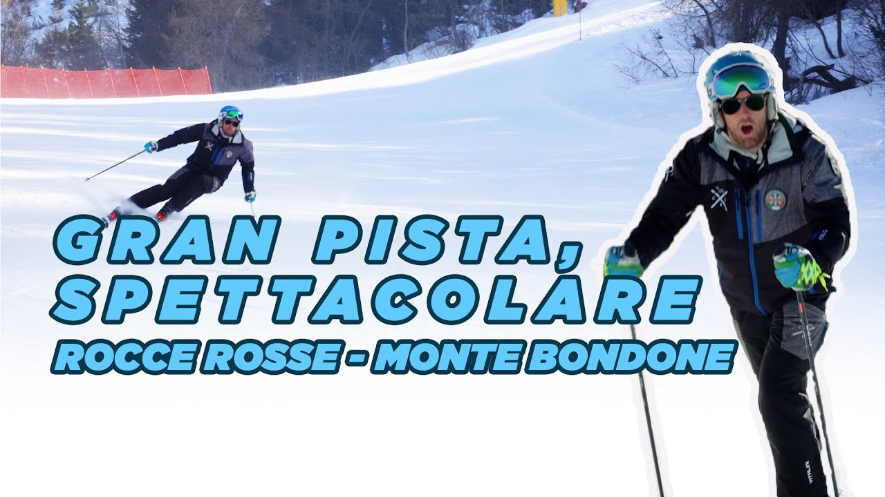 La GRAN PISTA del Monte Bondone: la spettacolare Rocce Rosse !