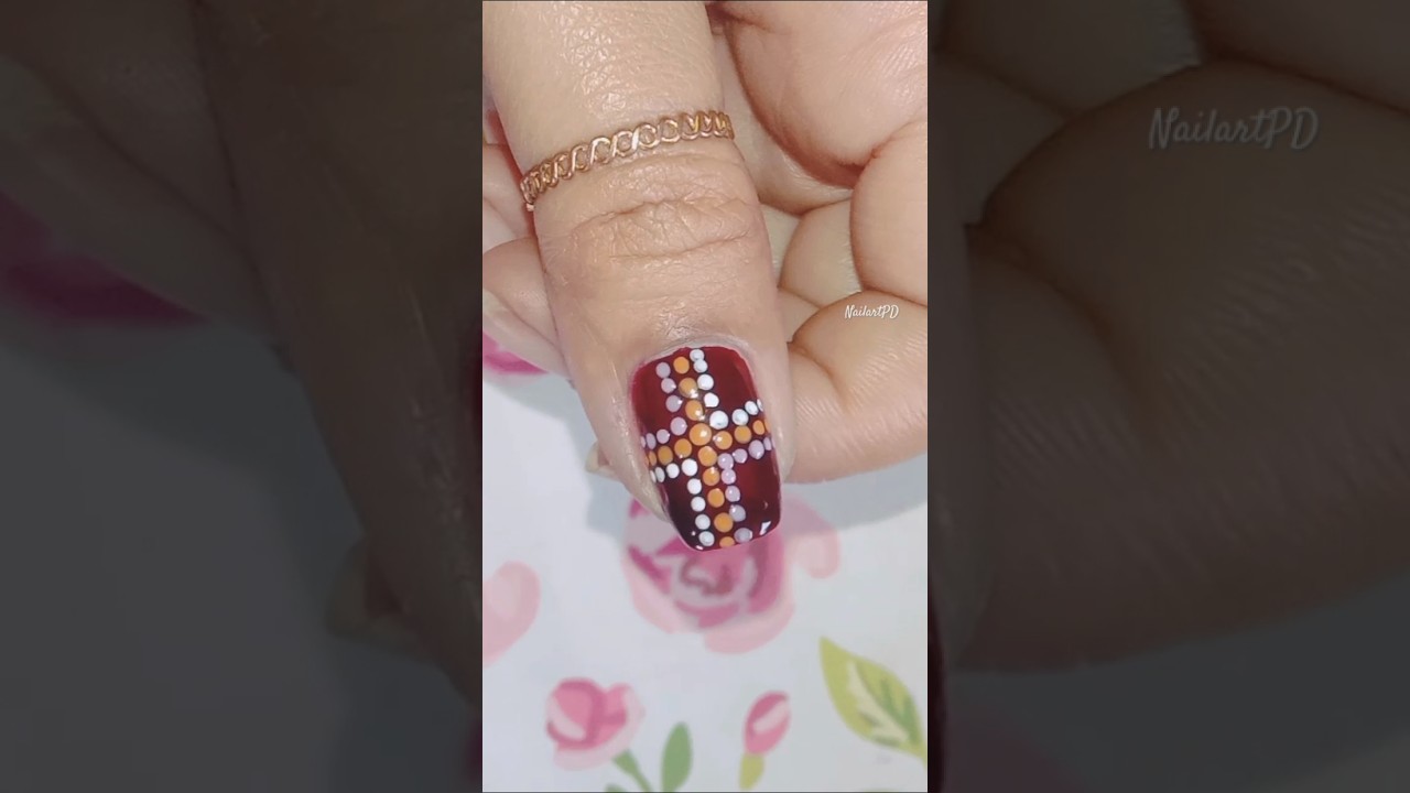 Easy Dot Mandala Nailart Idea's #nailartpd #shorts #mandalaart