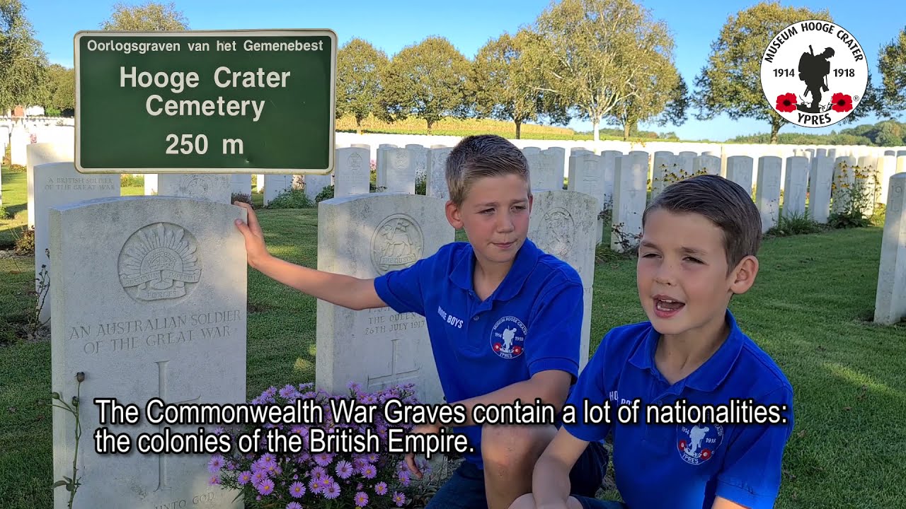 Hooge-Boys Video 17: Britse Begraafplaatsen -- Commonwealth Cemeteries @Hooge Crater Cemetery