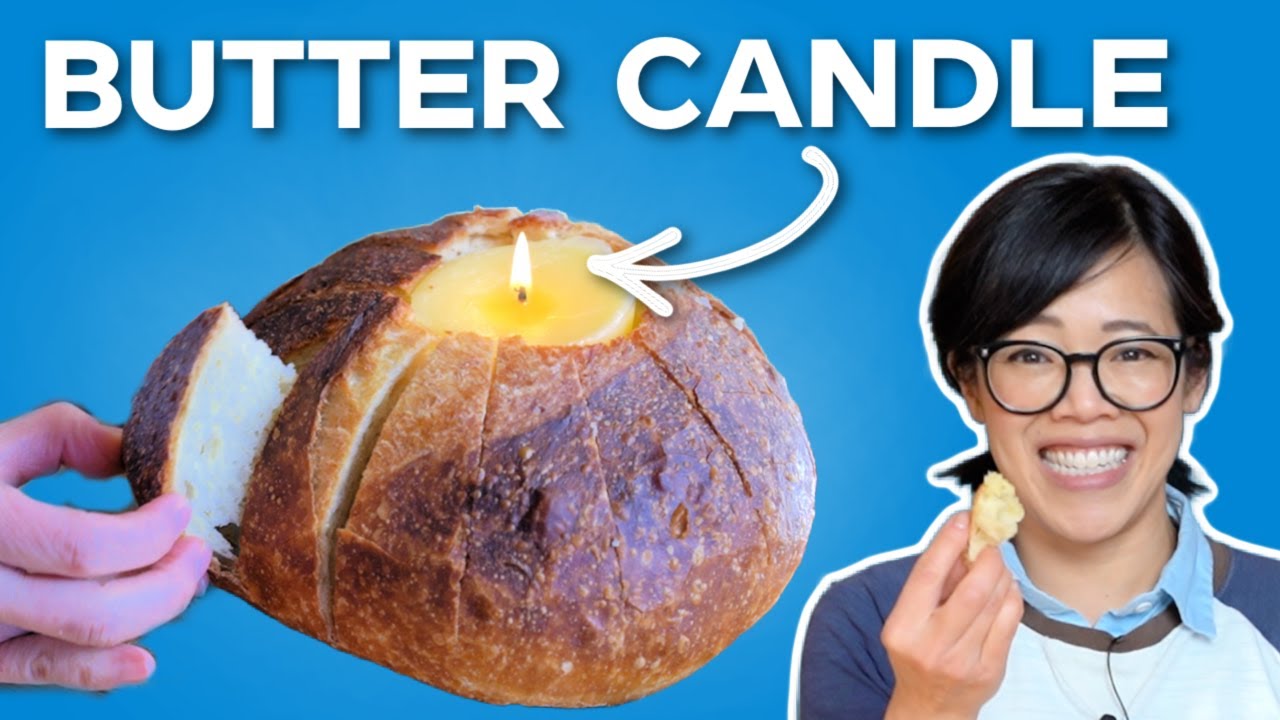 Perfect No Knead Bread + BUTTER Candle